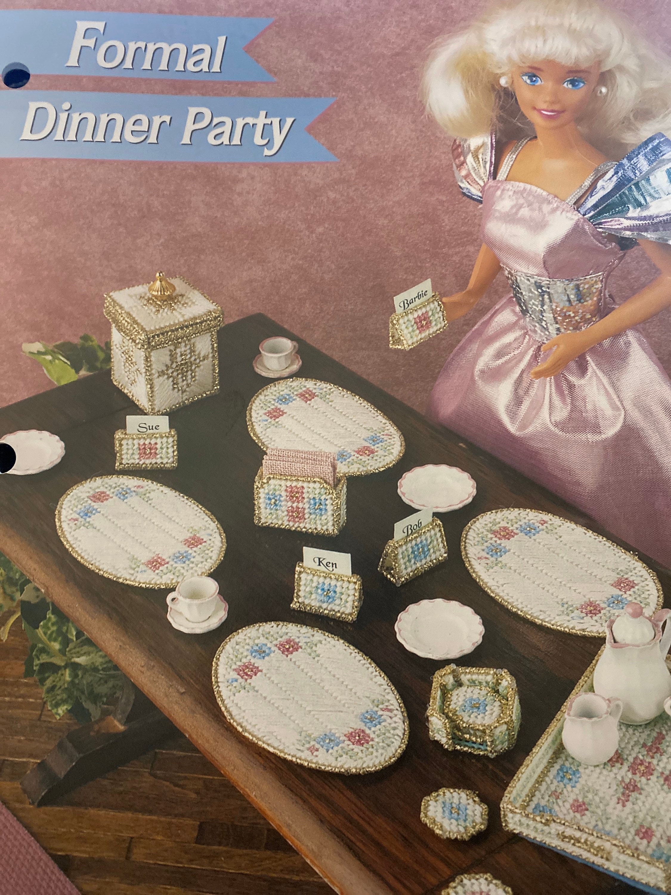 Digital Download Formal Dinner Party for Fashion Doll Barbie | Etsy