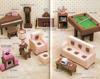 Dollhouse Miniature Black Pool Table Set Dollhouse Miniature Black Pool Table Set