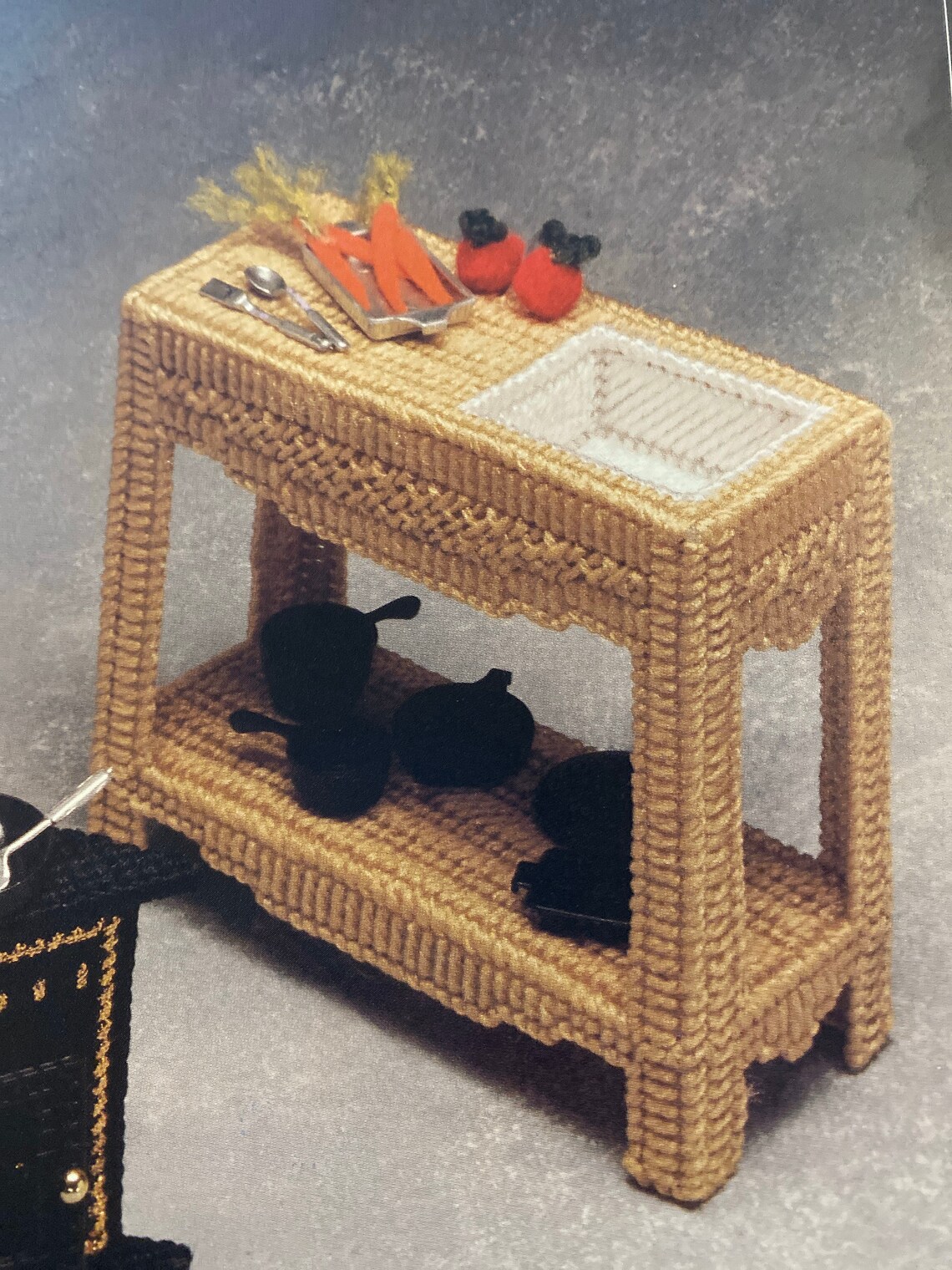 Wood Stove & Center Island Plastic Canvas Instant Download PDF Etsy