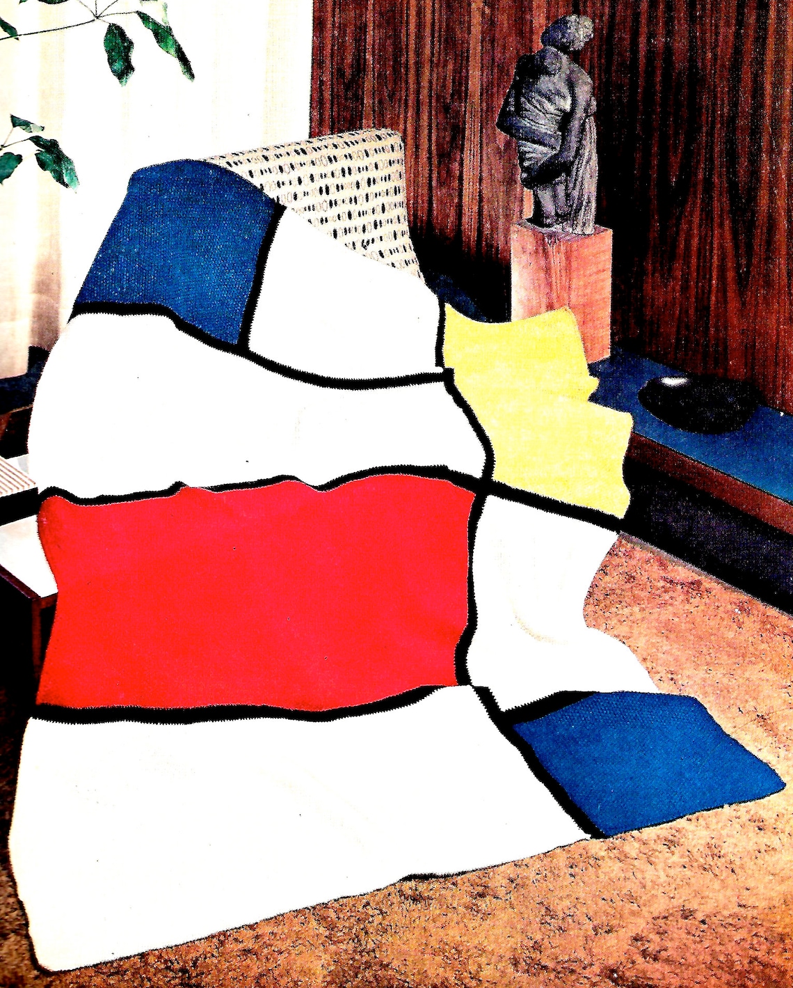 Composition II in Red Blue and Yellow Modern Art 50 Etsy