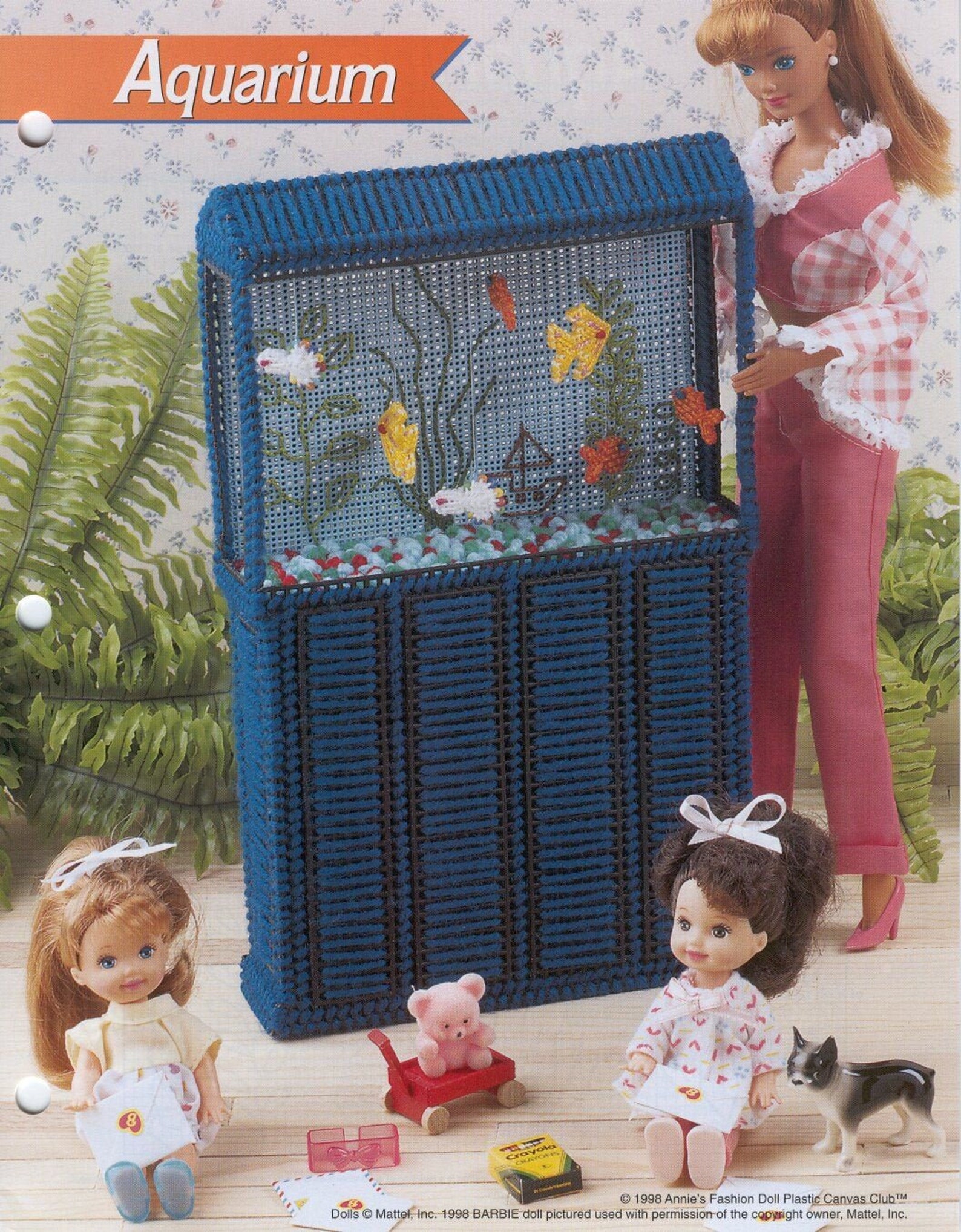 Barbie Fish Tank Aquarium Fashion Plastic Canvas PATTERN PDF Etsy