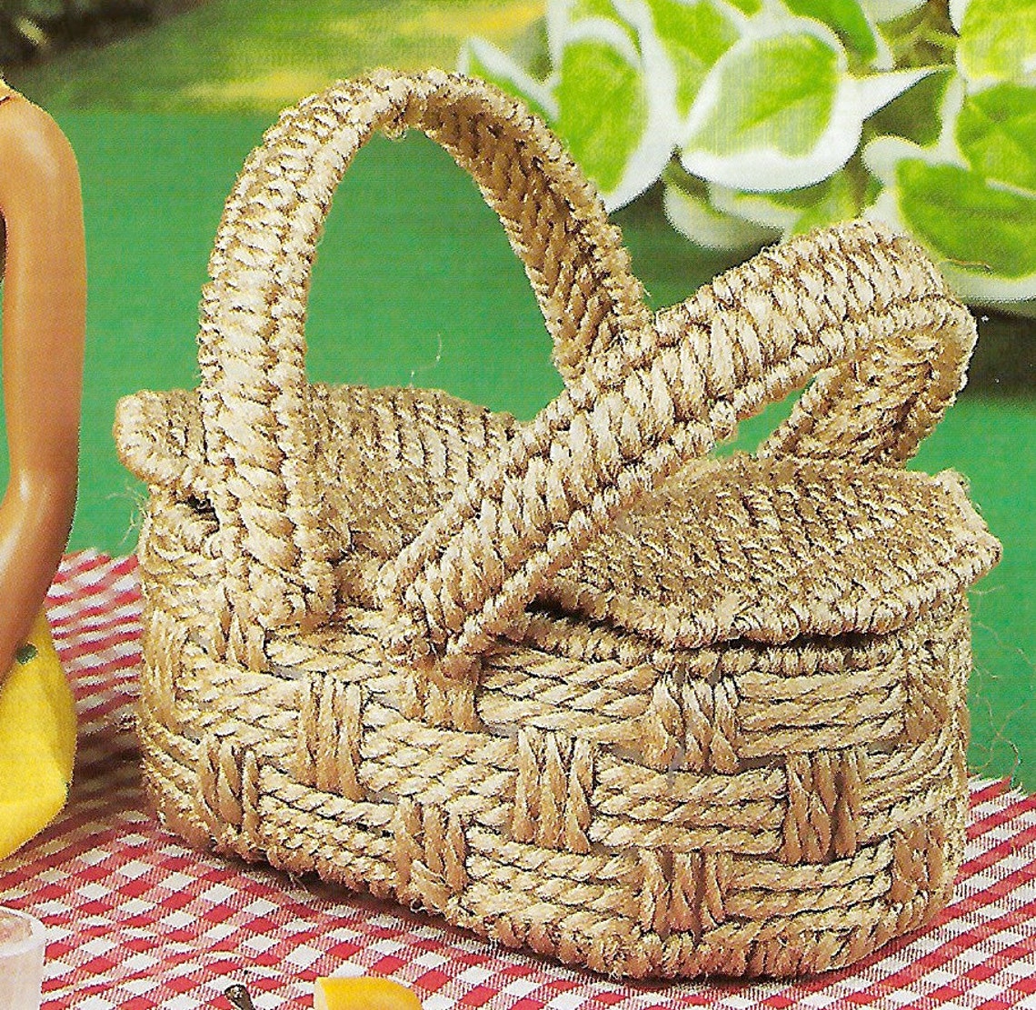 Picnic Basket Pattern for Barbie sized fashion dolls Digital Etsy