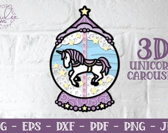 Download Layered Unicorn Svg Etsy