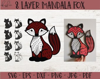 Download Fox Mandala Svg Etsy