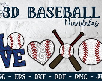 Download Baseball Mandala Svg Etsy