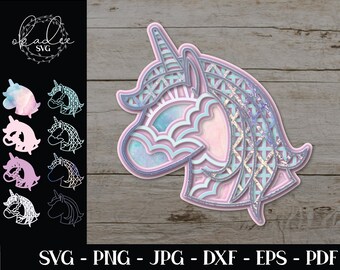 Download Layered Unicorn Svg Etsy PSD Mockup Templates