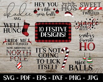 Download Rude Christmas Svg Etsy