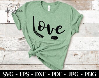 Hockey Love Svg Etsy