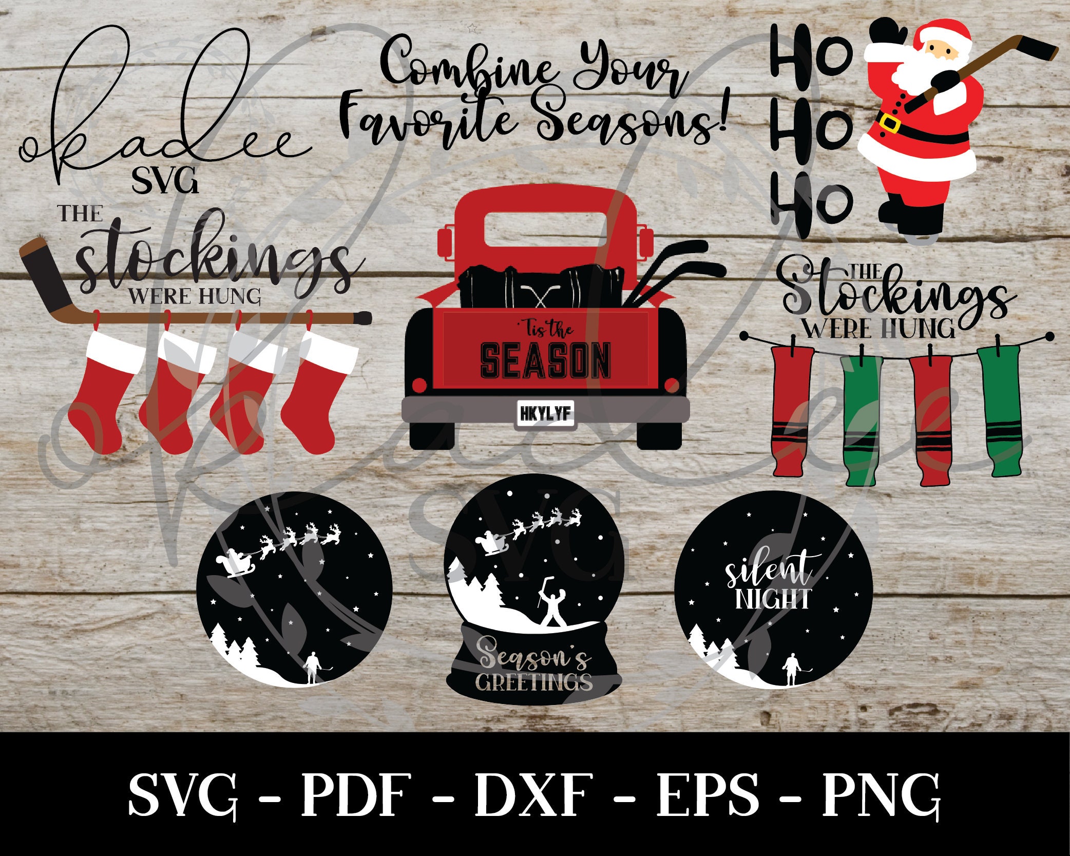 Christmas Hockey SVG Bundle Christmas SVG Hockey SVG | Etsy Canada