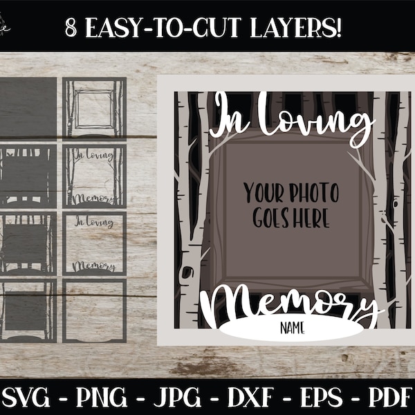 In Memory Of SVG, Memorial Gift, Shadowbox SVG, 3D Svg, Layered Svg, In Loving Memory Of Svg, In Memory Gifts, Instant Download, Cut File In Memory Of SVG, Memorial Gift, Shadowbox SVG, 3D Svg, Layered Svg, In Loving Memory Of Svg, In Memory Gifts, Instant Download, Cut File