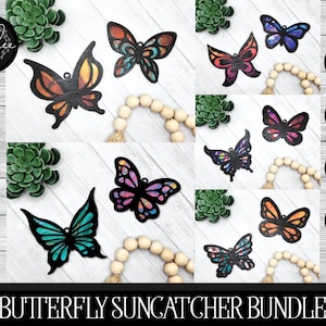 Butterfly Laser File, Suncatcher Cut File, Laser Bundle SVG, Suncatcher Bundle, Glowforge Butterfly, Glowforge Suncatcher, Laser File Bundle