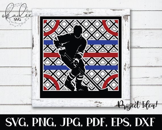 Download 3d Hockey Player Svg 3d Layered Svg Mandala Svg 3d Mandala Etsy