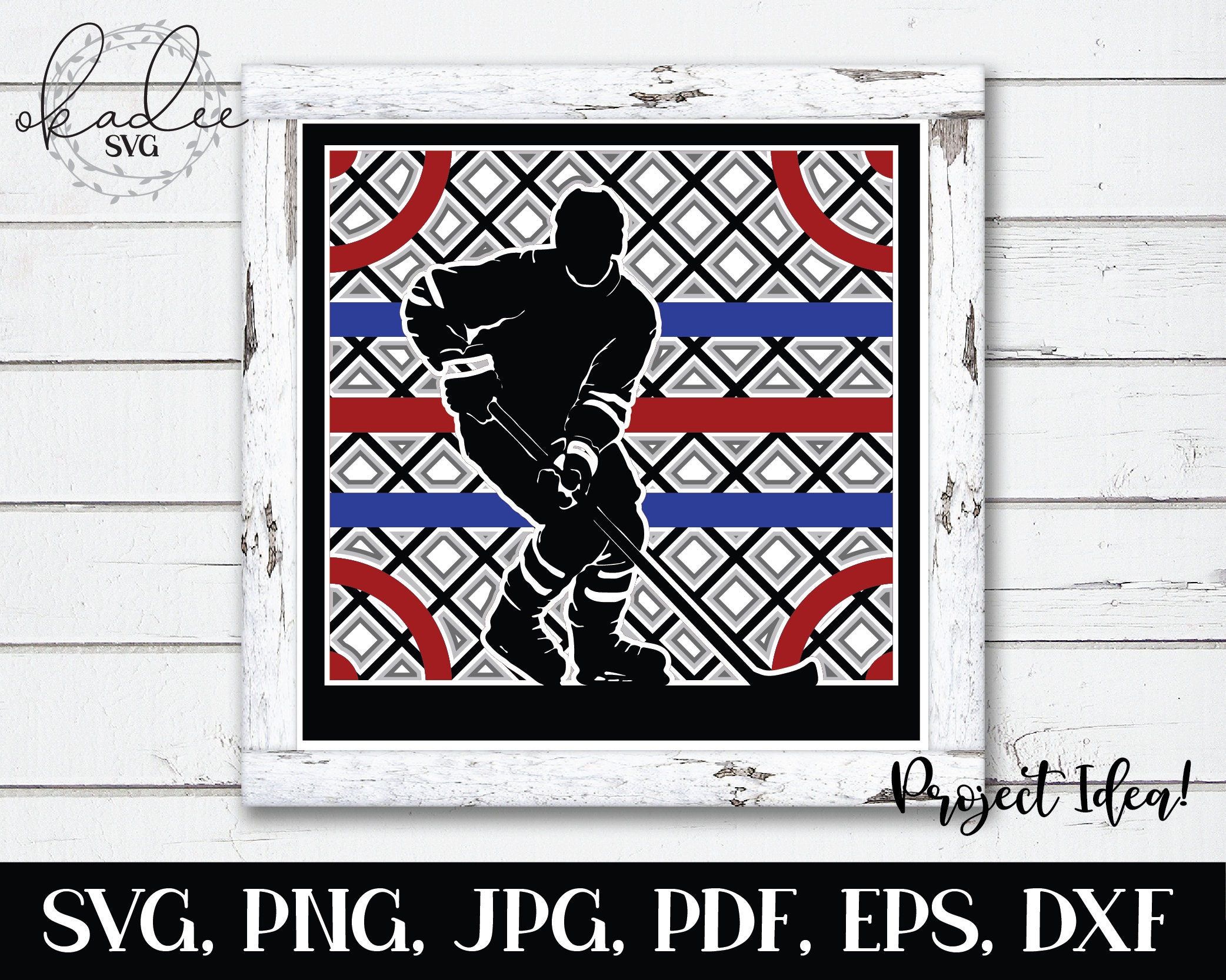 Download 3d Hockey Player Svg 3d Layered Svg Mandala Svg 3d Mandala Etsy