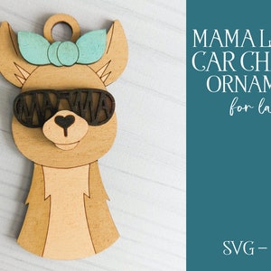Lama maman découpé au laser, fichiers découpés au laser, maman SVG, SVG fête des mères au laser, SVG Glowforge, fête des mères Glowforge, lama découpé au laser, maman Svg