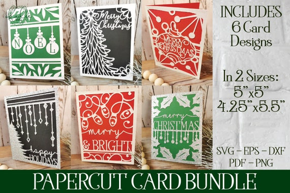 Christmas Card SVG, Card SVG Bundle, Layered Card Svg, Christmas Card, Cricut Svg, Cricut Card, Joy Card Svg, Merry Christmas Svg, Card Svg