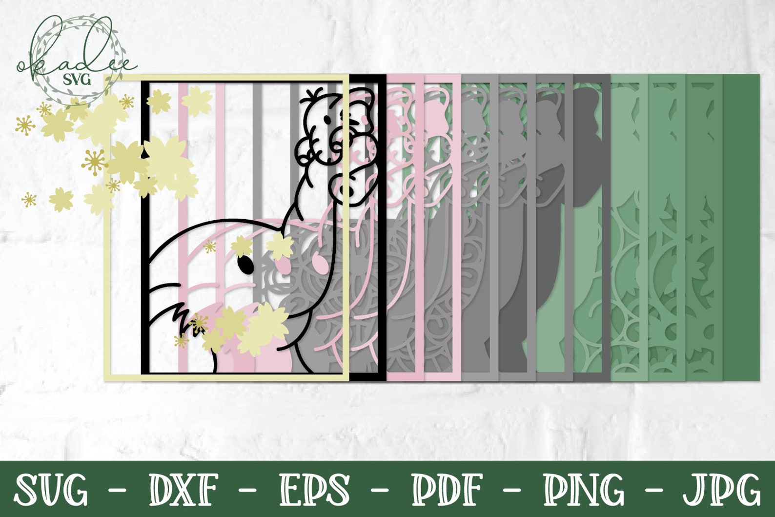 Download 3D Elephant Mandala 3D Mandala SVG Shadowbox SVG Nursery | Etsy