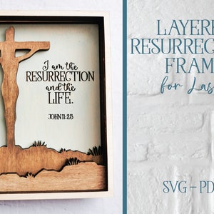 File di taglio laser di Pasqua, Gesù Svg, File di taglio laser incrociato, File Glowforge, File di taglio laser, Laser SVG, Croce di Pasqua Svg, Laser Svg a strati