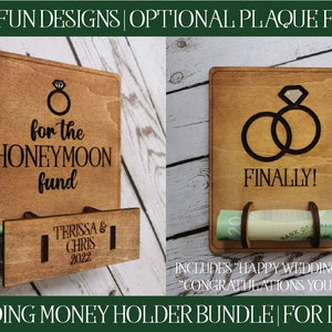 Laser Cut Wedding, Wedding Money Holder, Laser Money Holder, Glowforge Cut File, Laser Cut File, Laser SVG, Wedding Laser SVG, Laser Svg