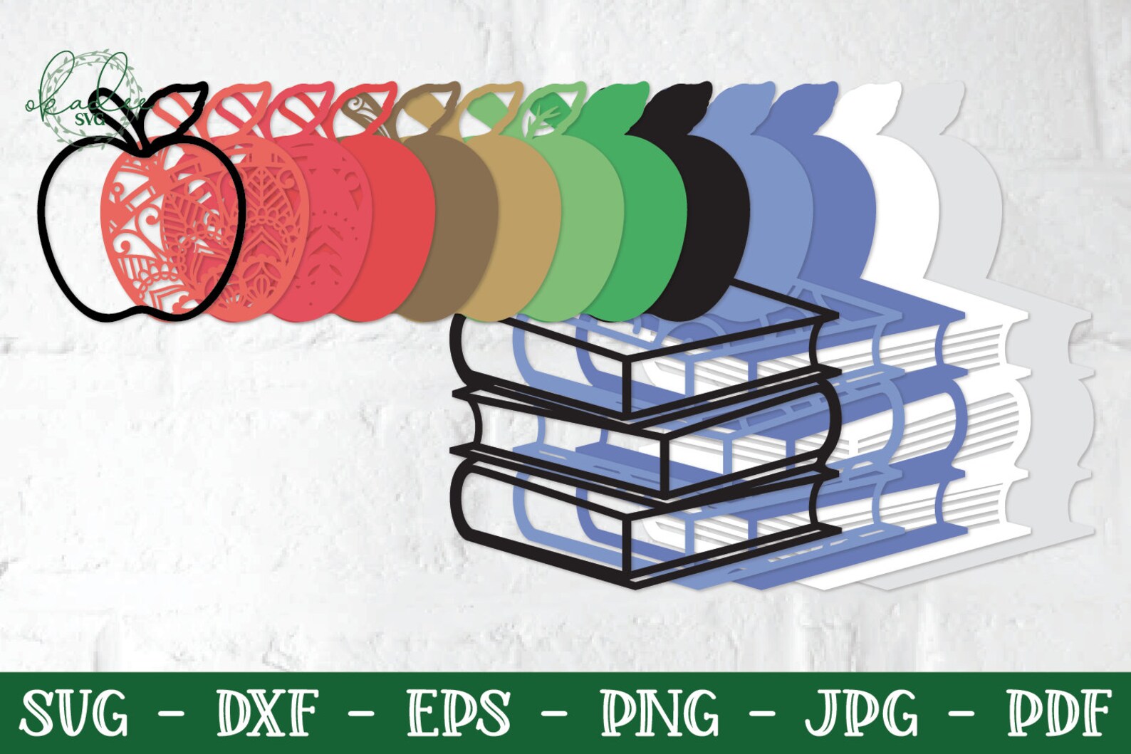 Download 3D Teacher Mandala SVG Bundle Layered Teacher SVG 3D Apple | Etsy