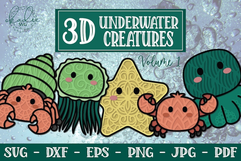 Download 3d Underwater Creatures 3d Starfish 3d Crab Layered Mandala Svg 3d Ocean Animals 3d Mandala Svg Papercut 3d Octopus 3d Sea Creatures Paper Party Kids Craft Supplies Tools Jewellerymilad Com