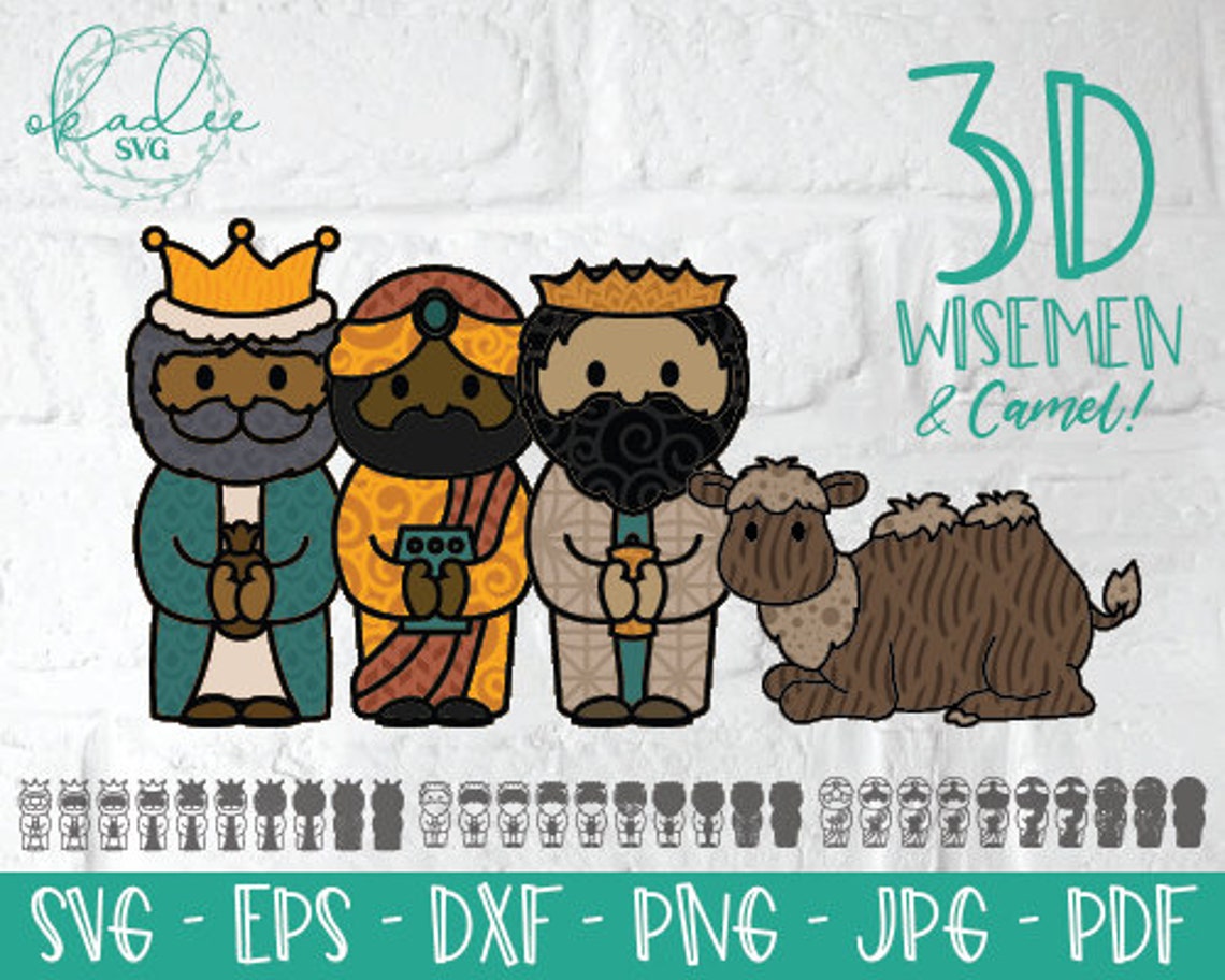 Free Free Layered Nativity Svg 683 SVG PNG EPS DXF File