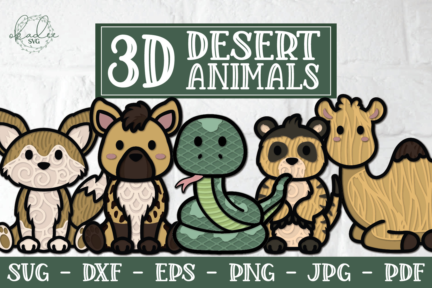 Download 3D Desert Animal SVG Layered SVG 3D Mandala SVG Meerkat | Etsy