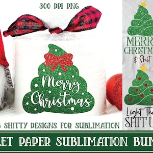 Carta igienica PNG, Carta igienica Natale PNG, Sublimazione carta igienica, Pacchetto sublimazione carta igienica, Disegni carta igienica, Natale PNG