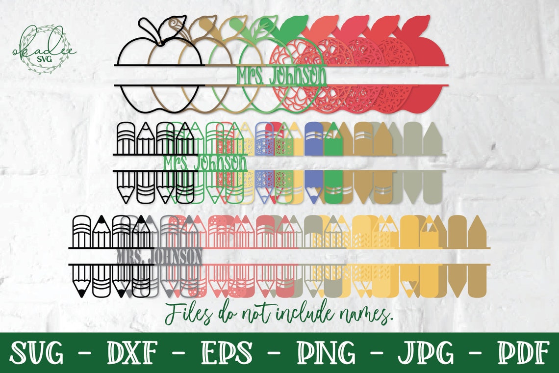 Download 3D Teacher Mandala SVG Bundle Layered Teacher SVG 3D Apple | Etsy