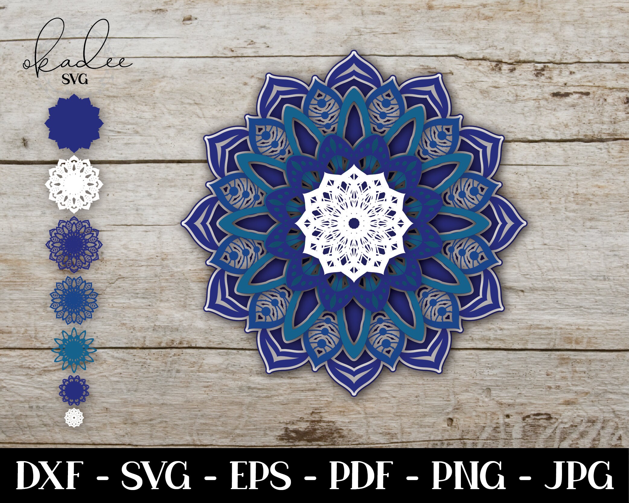 Download 3d Mandala Svg Layered Mandala Svg Mother S Day Gift Flower Mandala Snowflake Mandala Instant Download Cricut