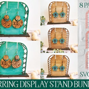 Laser Cut Earring Display, Earring Display SVG, Earring Hanger SVG, Earring Holder, Laser Cut Svg, Glowforge Svg, Laser Cut File, Glowforge