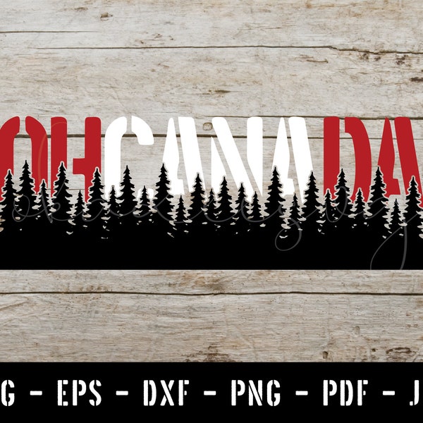 Oh Canada SVG, Canadian SVG, Instant Download, Cut File, Cricut, Silhouette, Sublimation