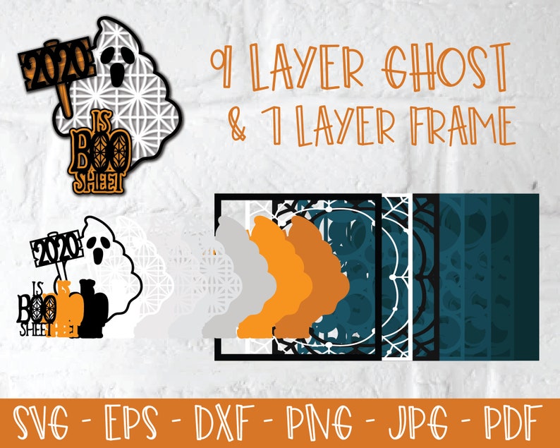 Download 3d Halloween Halloween Papercut 3d Ghost Mandala Dxf Layered Ghost Svg Eps Spider Web Svg 3d 2020 Is Boo Sheet Halloween Mandala Clip Art Art Collectibles