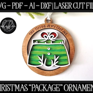 Adorno navideño, SVG divertido cortado con láser, Svg de adorno inapropiado, Svg de adorno para adultos, Svg de adorno navideño, Svg de adorno láser
