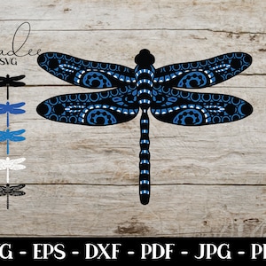 3d Mandala SVG, Dragonfly SVG, Layered Mandala SVG, Cricut Svg, Silhouette Svg, Instant Download