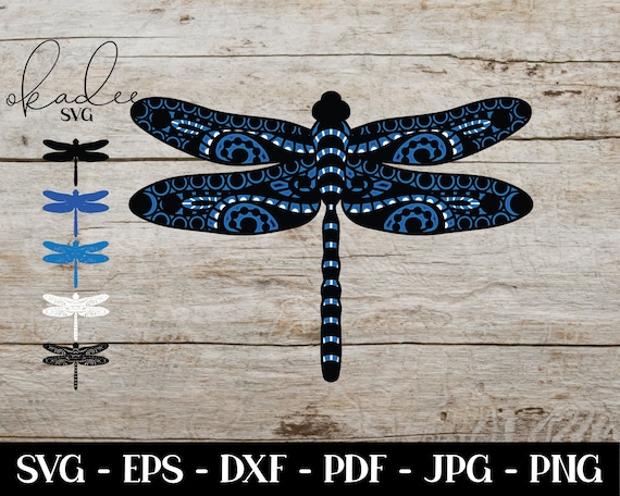 Download 3d Mandala Svg Dragonfly Svg Layered Mandala Svg Cricut Etsy