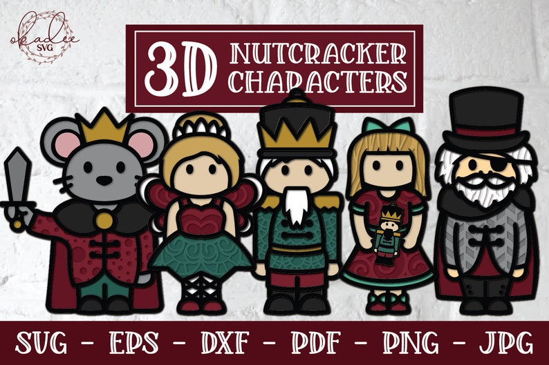 3D Nutcracker SVG Layered Nutcracker SVG Nutcracker Mandala Etsy