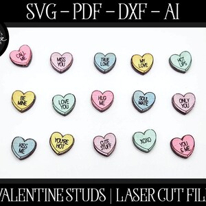 Conversación Corazón SVG, Pendiente Archivo Láser, Pendiente Glowforge, Archivo Láser, Pendiente de San Valentín, San Valentín Láser, Pendiente de San Valentín SVG