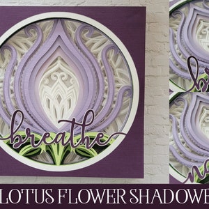 3D 蓮の花 SVG、3D 蓮のシャドーボックス、レイヤー化された蓮の SVG、3D 蓮の曼荼羅、3D 曼荼羅 SVG、曼荼羅 SVG、ペーパーカット蓮、シャドーボックス SVG
