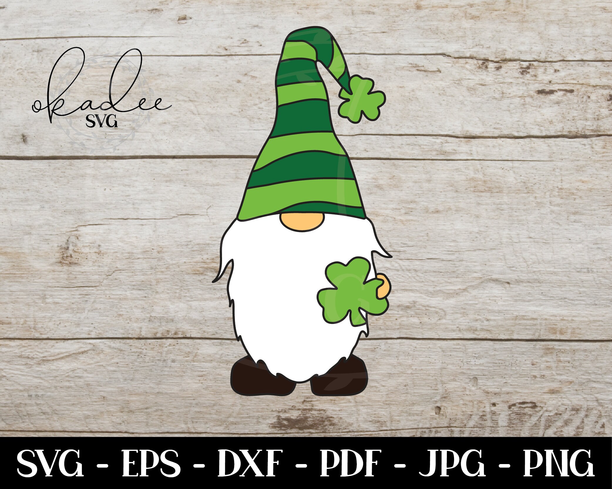 Download St Patrick S Svg Gnome Svg Layered Svg Shamrock Svg Etsy