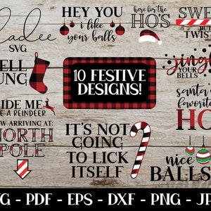Navidad para adultos SVG, Navidad SVG, SVG Bundle, Funny Christmas svg, Regalo para él, Regalo para ella, Gag Gift, Instant Download, Cricut Svg