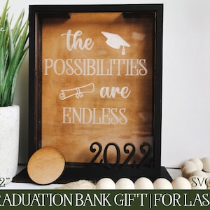 Laser Cut File, Glowforge Cut File, Graduation SVG, Laser Graduation SVG, Grad Guest Book, Grad Gift Laser, Grad Bank SVG, Gift for Grad Svg