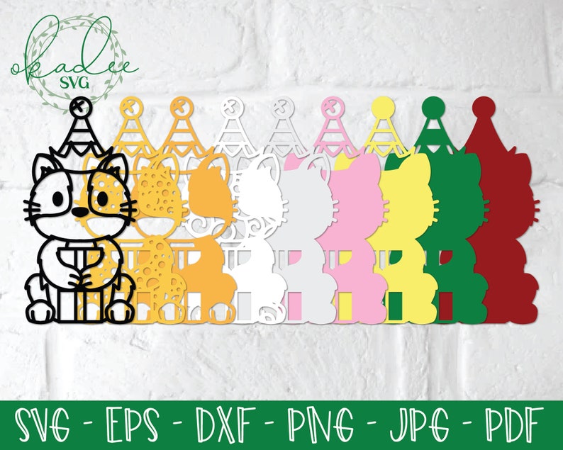 Download 3D Christmas Cats SVG Bundle Layered Cat Mandala 3D Kitten ...