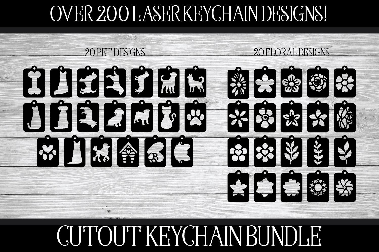 Key Chain File Huge Keychain File Bundle, Laser Cut Scrap Buster, Glowforge Keychains ...