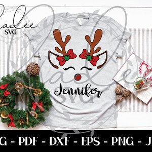 Reindeer SVG, Reindeer Tshirt, Weihnachten Tshirt, Reder Clipart, Weihnachten Reindeer, Reindeer Gesicht Svg, Cricut, geschnitten Datei, Png, Eps, pdf