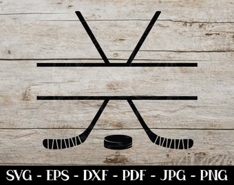 Hockey SVG, nome dell'hockey, monogramma dell'hockey, monogramma in formato SVG, hockey personalizzato, mamma dell'hockey in formato SVG, decalcomania dell'hockey, file di taglio, cricut, sagoma
