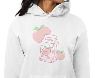 peach colored sweatshirt