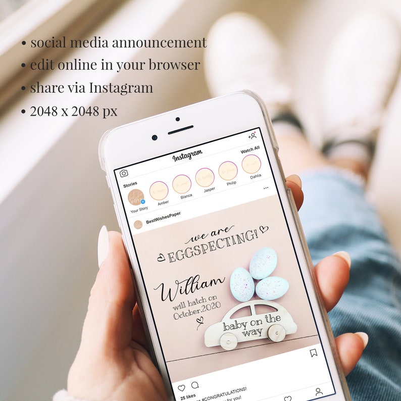 Social Media Digital Baby Reveal Instagram Facebook Pregnancy Reveal Editable Digital Baby Announcement,Digital Pregnancy Announcement