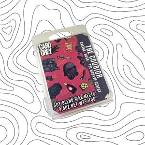 The Courior Wax Melt clamshell, Desert Cactus | masculine, unisex gaming inspired scented snap bar 2.5oz