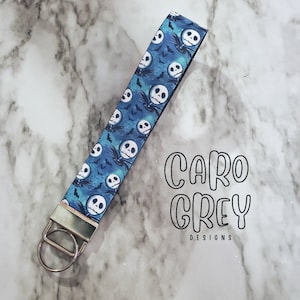 Nightmare Crew wristlet Keyfobs | NBC Faux leather keychain key fob|  Jack car accessories