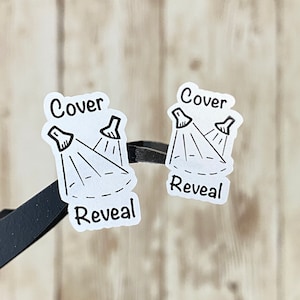 Stickers couverture Reveal pour lancement de livre, formats standard et mini
